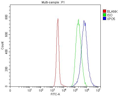  Flow Cytometry analysis of Daudi cells using anti-Exportin-5/XPO5 antibody (A02900-3)