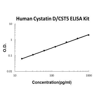Human Cystatin D/CST5 PicoKine ELISA Kitstandard curve