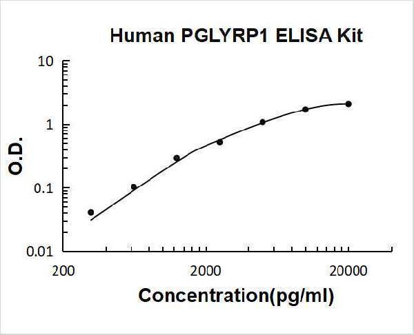 Human PGLYRP1 PicoKine ELISA Kit standard curve