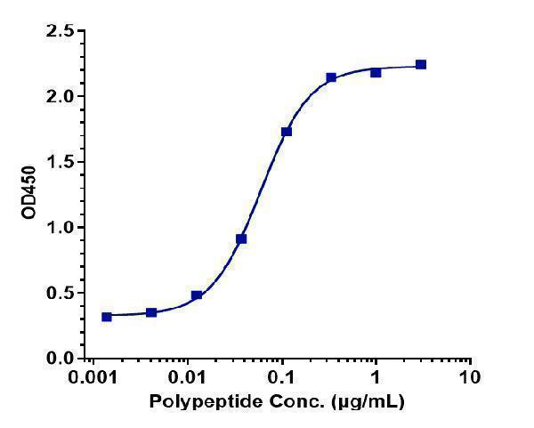 Immobilized Abeta40 at 8 &mug/mL can bind Anti-Amyloid Beta Reference Antibody (gantenerumab)