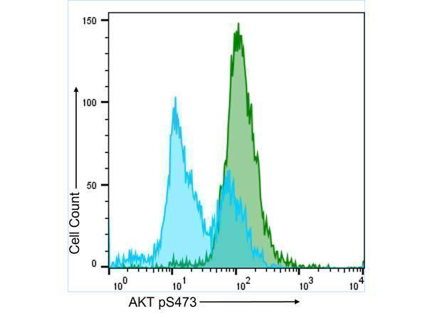 Flow Cytometry results of Anti-AKT pS473 (MOUSE) Monoclonal Antibody
