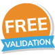 free validation badge.
