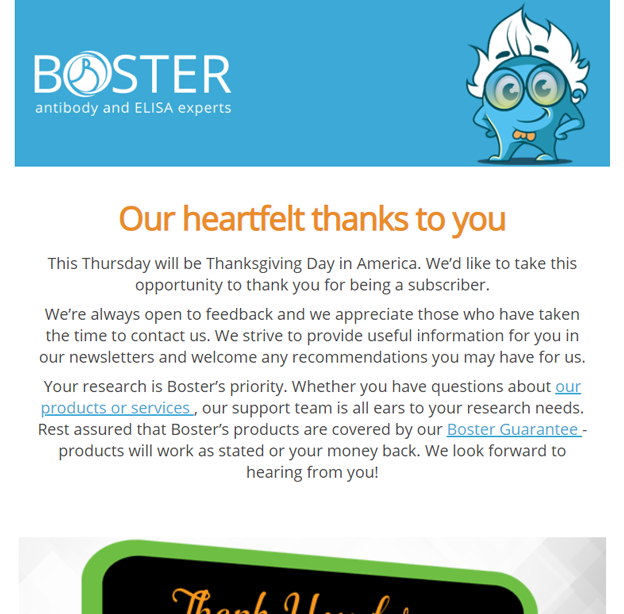 Our heartfelt thanks to you newsletter thumbnail