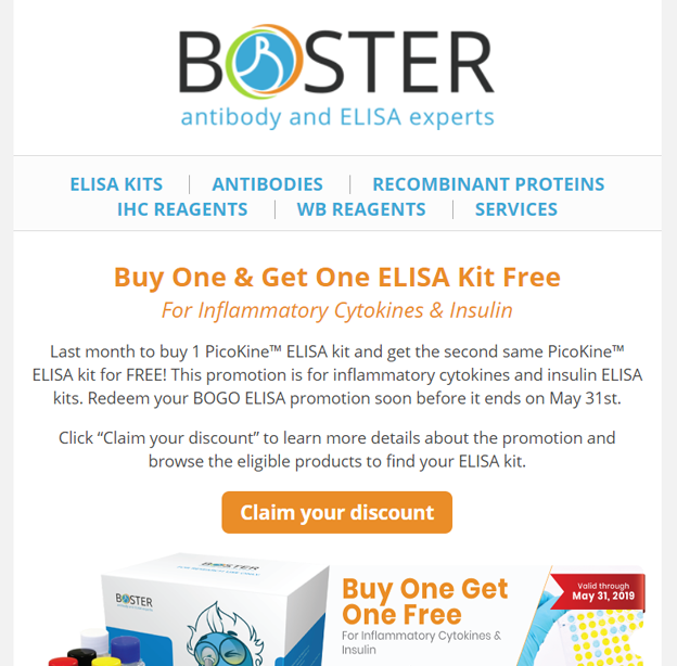 Last month ELISA kits buy 1 get 1 free newsletter thumbnail