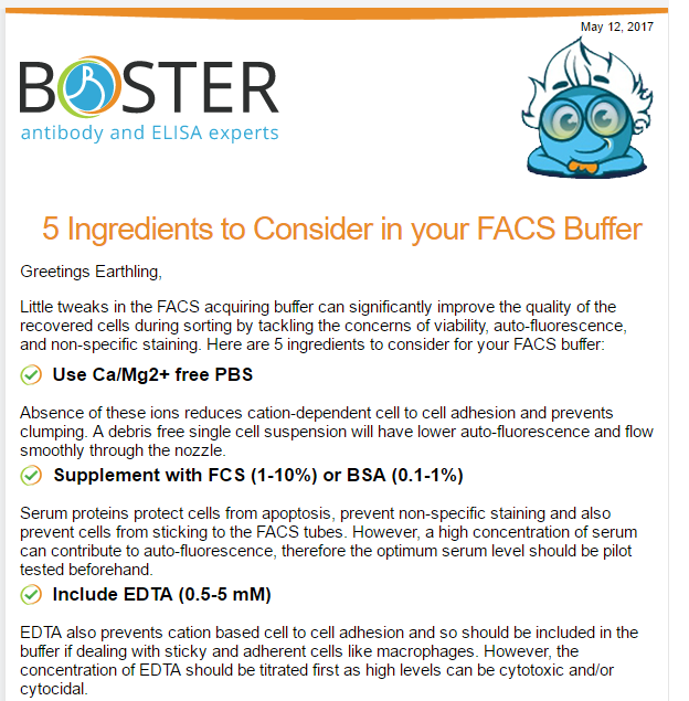 5 ingredients to consider in FACS buffer newsletter thumbnail