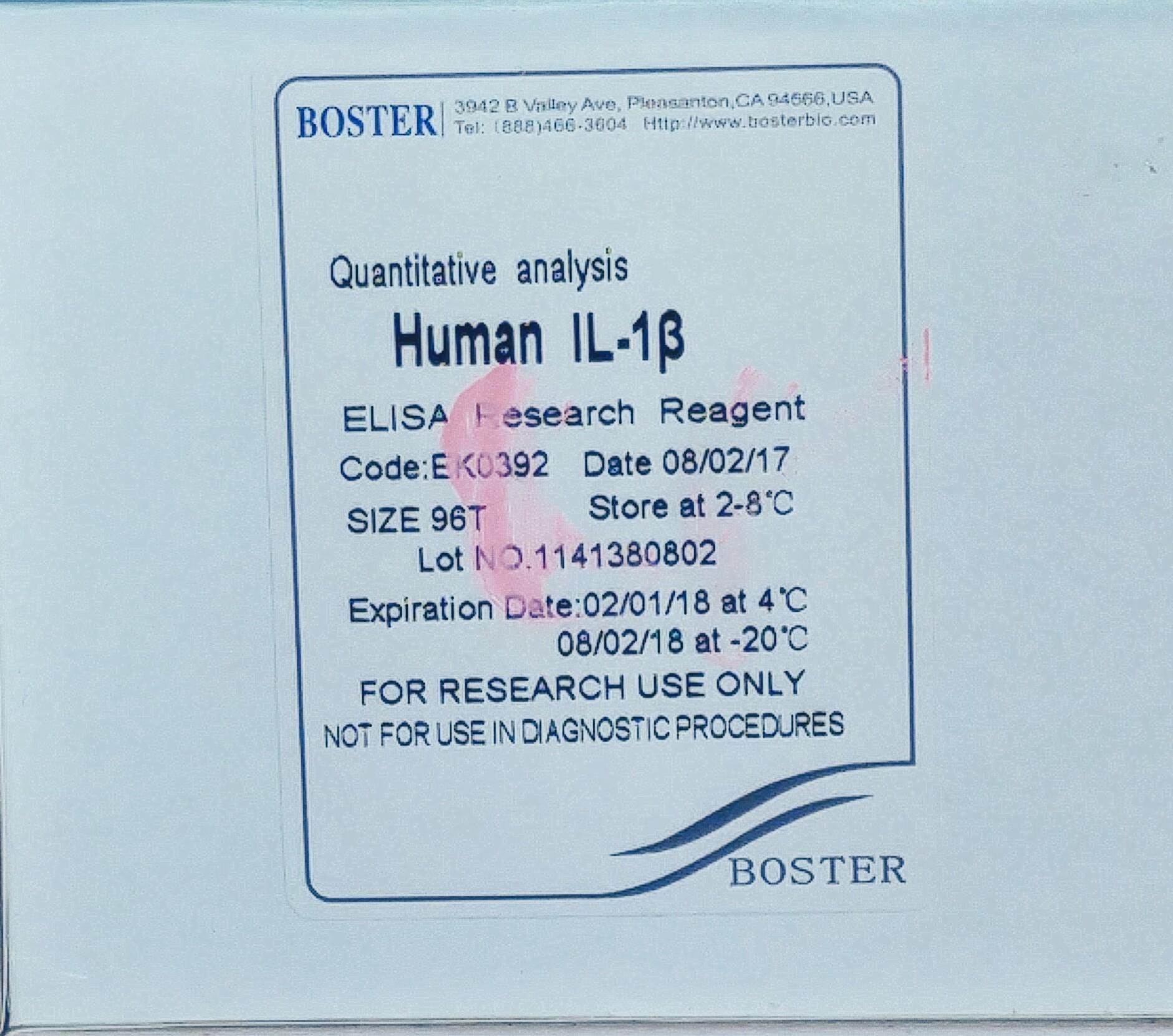 Human IL-1 Beta ELISA Kit PicoKine (EK0392)