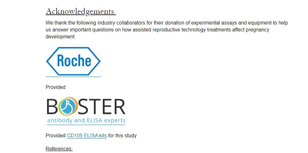 Boster Bio research sponsorship program example