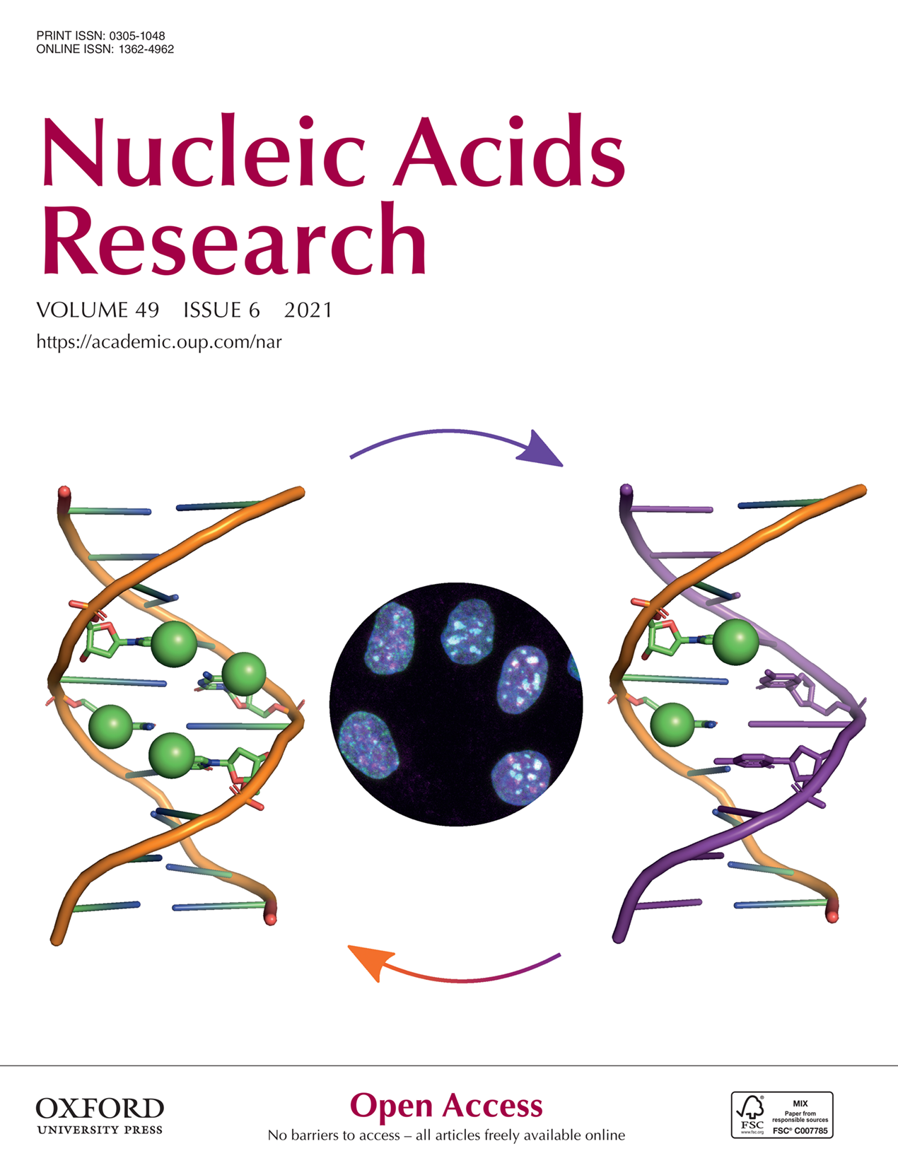 Nucleic Acids Research Journal Cover